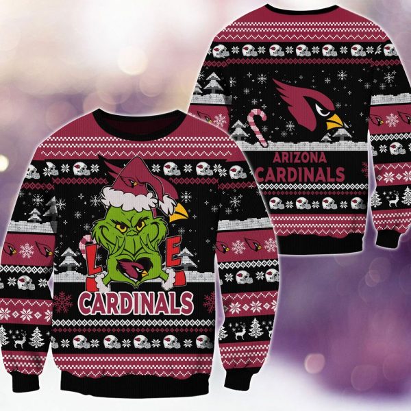 Arizona Cardinals Grinch Love Knitted Sweater