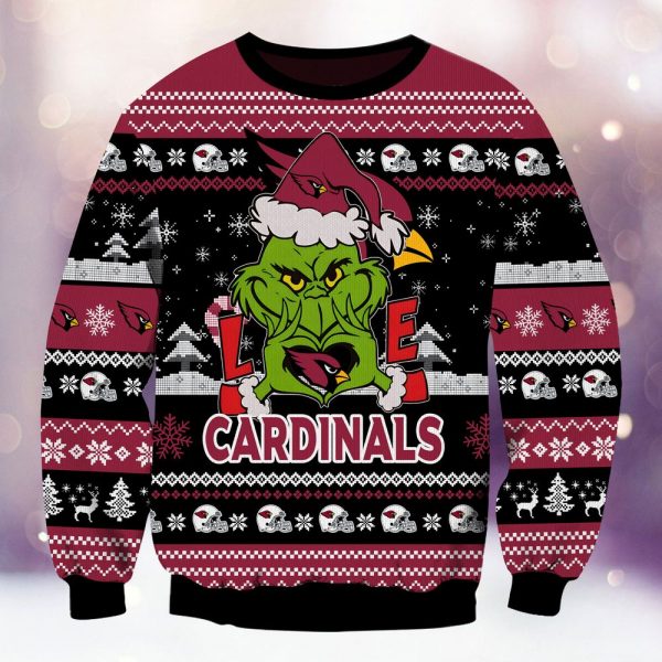 Arizona Cardinals Grinch Love Knitted Sweater