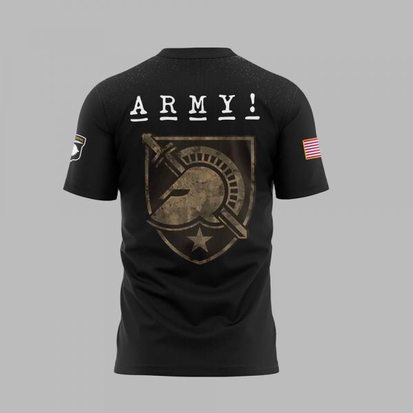 Army Black Knights Honor 101st Airborne Division Black Tee