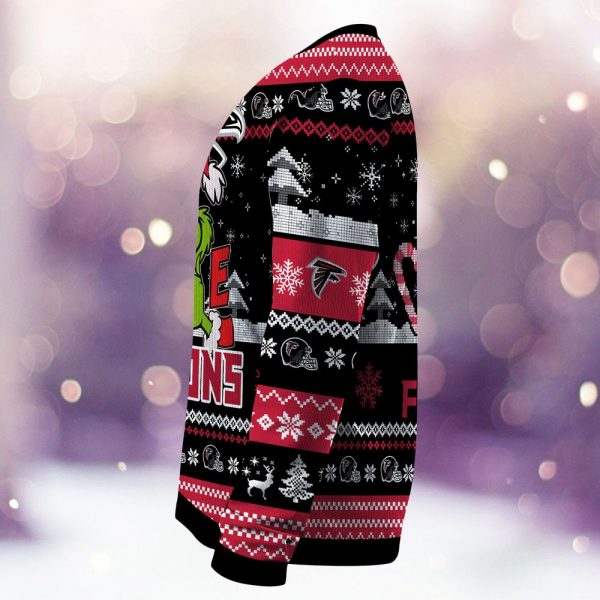 Atlanta Falcons Grinch Love Knitted Sweater