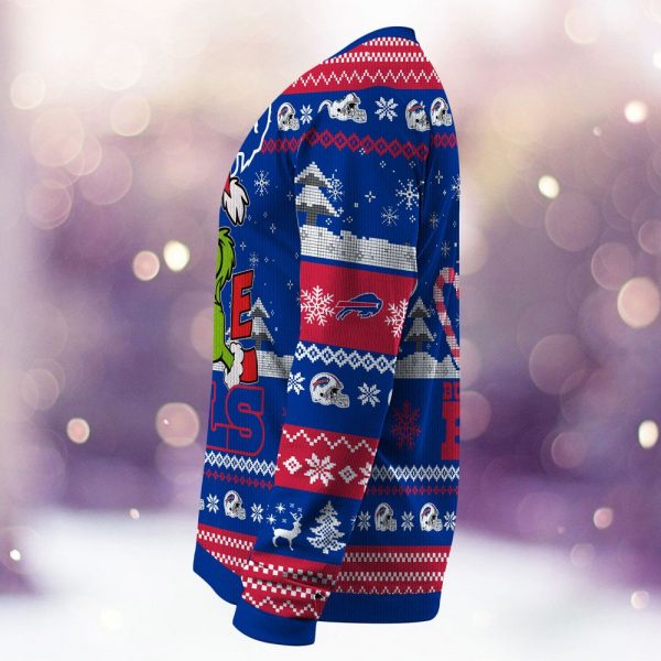 Buffalo Bills Grinch Love Knitted Sweater