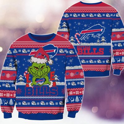 Buffalo Bills Grinch Love Knitted Sweater