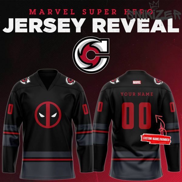 Cincinnati Cyclones x Super Hero Night 2024 Deadpool Limited Edition Jersey