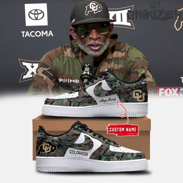 Colorado Buffaloes Salute To Service Camo Air Force 1 Sneaker