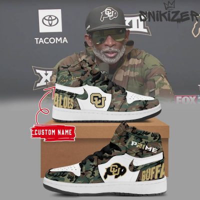 Colorado Buffaloes Salute To Service Camo Air Jordan 1 Sneaker