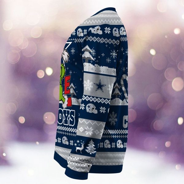 Dallas Cowboys Grinch Love Knitted Sweater