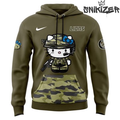 Detroit Lions x Hello Kitty Salute to Service Camo Hoodie