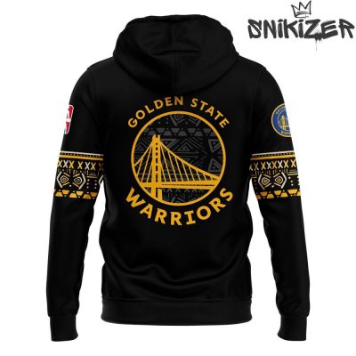 Golden State Warriors x Happy Kwanzaa Holiday Black Hoodie