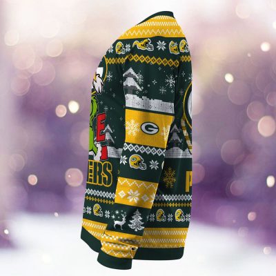 Green Bay Packers Grinch Love Knitted Sweater