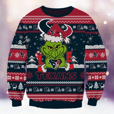 Houston Texans Grinch Love Knitted Sweater