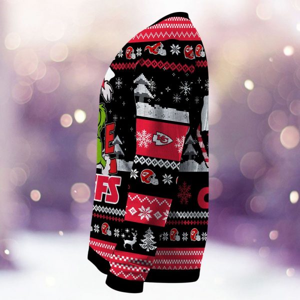 Kansas City Chiefs Grinch Love Knitted Sweater