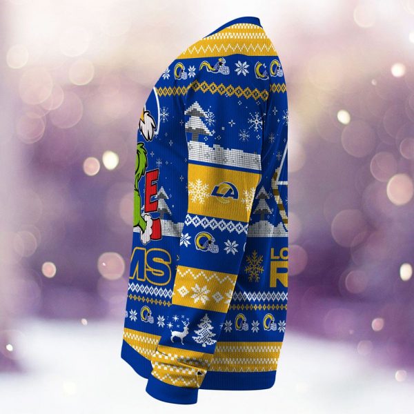 Los Angeles Rams Grinch Love Knitted Sweater