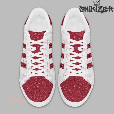 Mariah Carey Red Blink Stan Smith Shoes