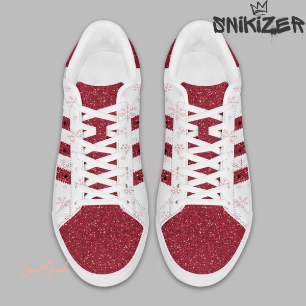 Mariah Carey Red Blink Stan Smith Shoes