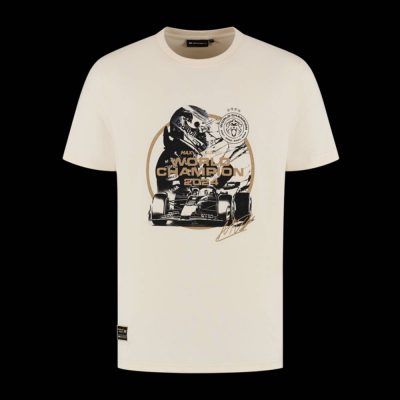 Max Verstappen 2024 Champion Signature Off White T-Shirt