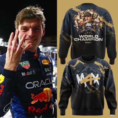 Max Verstappen World Champion 2024 Graphic Sweatshirt