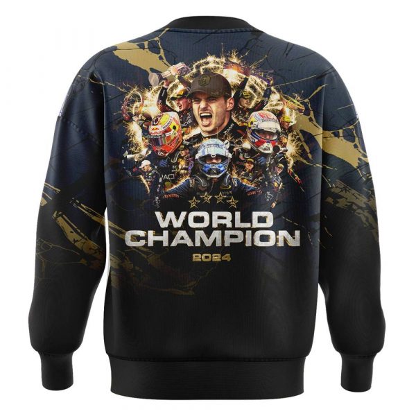 Max Verstappen World Champion 2024 Graphic Sweatshirt