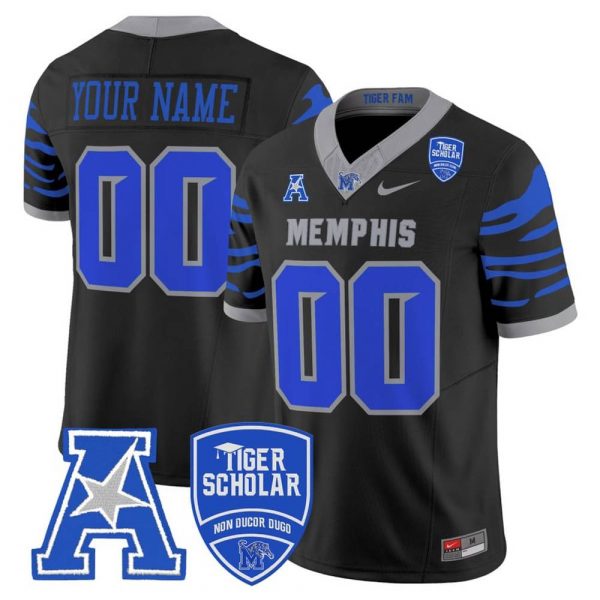 Memphis Tigers Scholar Limited Edition Black Football Jersey