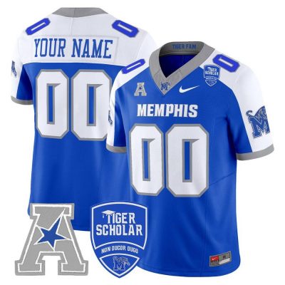 Memphis Tigers Scholar Limited Edition Blue Football Jersey