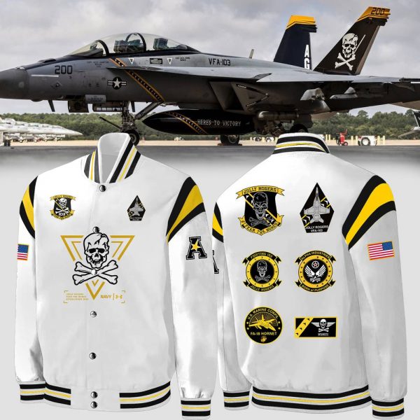 Navy Midshipmen Fear The Bones Jolly Rogers Baseball Jacket