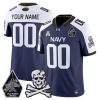 Navy Midshipmen Fear The Bones Jolly Rogers White Jersey