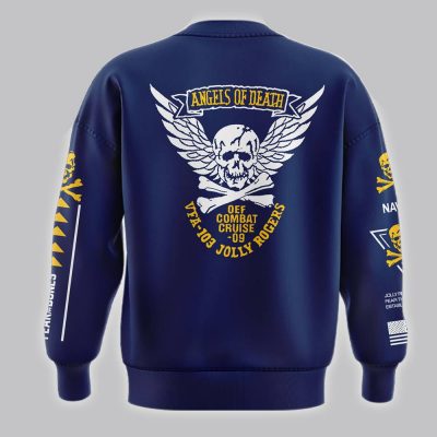 Navy Midshipmen Fear The Bones Jolly Rogers Navy Sweatshirt