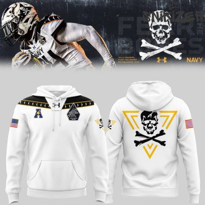 Navy Midshipmen Limited Edition White Hoodie