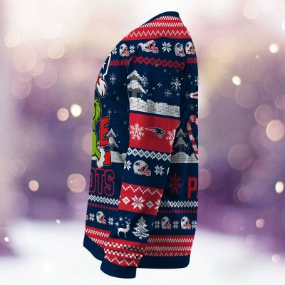 New England Patriots Grinch Love Knitted Sweater