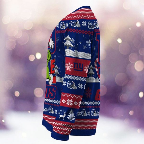 New York Giants Grinch Love Knitted Sweater