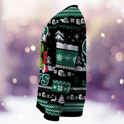 New York Jets Grinch Love Knitted Sweater