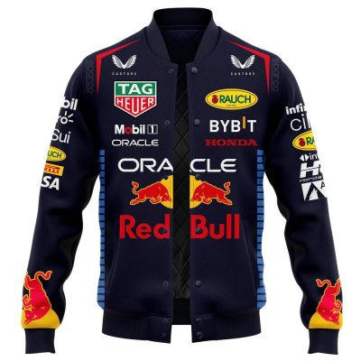 Red Bull Racing Max Verstappen 2024 World Champion Baseball Jacket