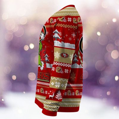 San Francisco 49ers Grinch Love Knitted Sweater