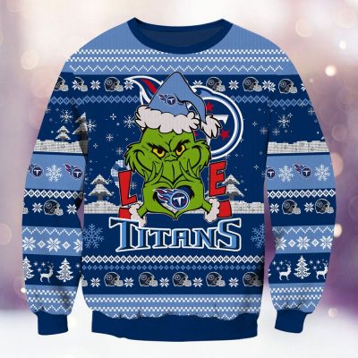 Tennessee Titans Grinch Love Knitted Sweater