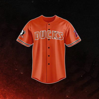 Anaheim Ducks x 2024 Angels Day Orange Baseball Jersey