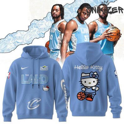 Cleveland Cavaliers x Hello Kitty City Edition Blue Hoodie