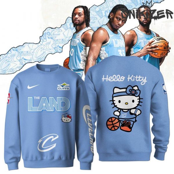 Cleveland Cavaliers x Hello Kitty City Edition Blue Sweatshirt