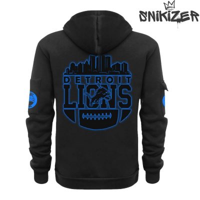 Detroit Lions Back In Black Special Edition Quarter Zip Hoodie