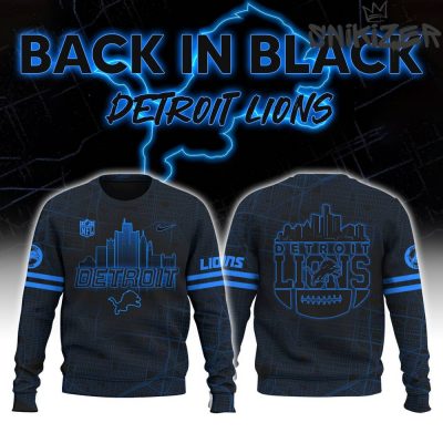 Detroit Lions Back In Black Special Edition Sweater