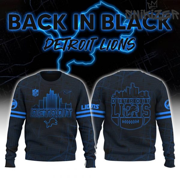 Detroit Lions Back In Black Special Edition Sweater