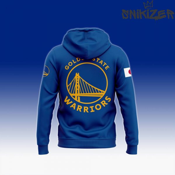 Golden State Warriors 2024 Japanese Heritage Night Blue Hoodie