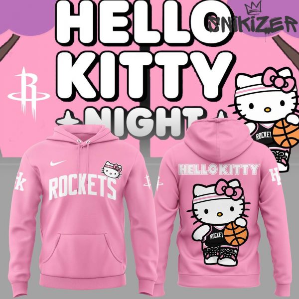 Houston Rockets x Hello Kitty Special Edition Pink Hoodie