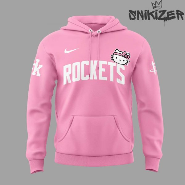 Houston Rockets x Hello Kitty Special Edition Pink Hoodie