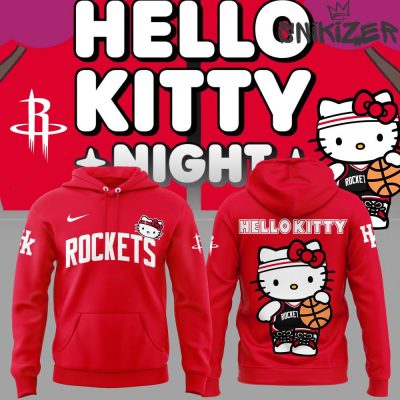 Houston Rockets x Hello Kitty Special Edition Red Hoodie