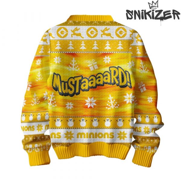 Minions Mustard Yellow Ugly Christmas Sweater