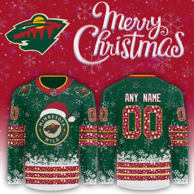 Minnesota Wild Merry Christmas 2024 Limited Edition Custom Jersey