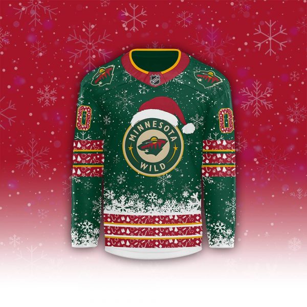 Minnesota Wild Merry Christmas 2024 Limited Edition Custom Jersey