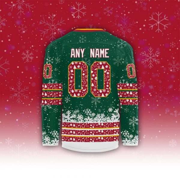 Minnesota Wild Merry Christmas 2024 Limited Edition Custom Jersey