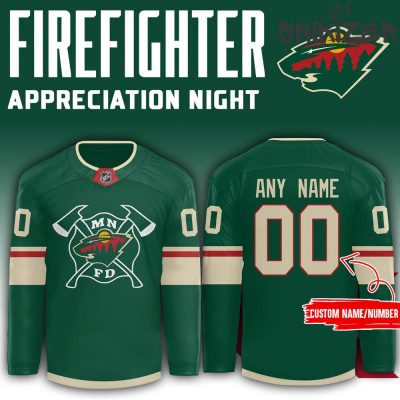 Minnesota Wild x 2024 Firefighter Appreciation Night Hockey Jersey