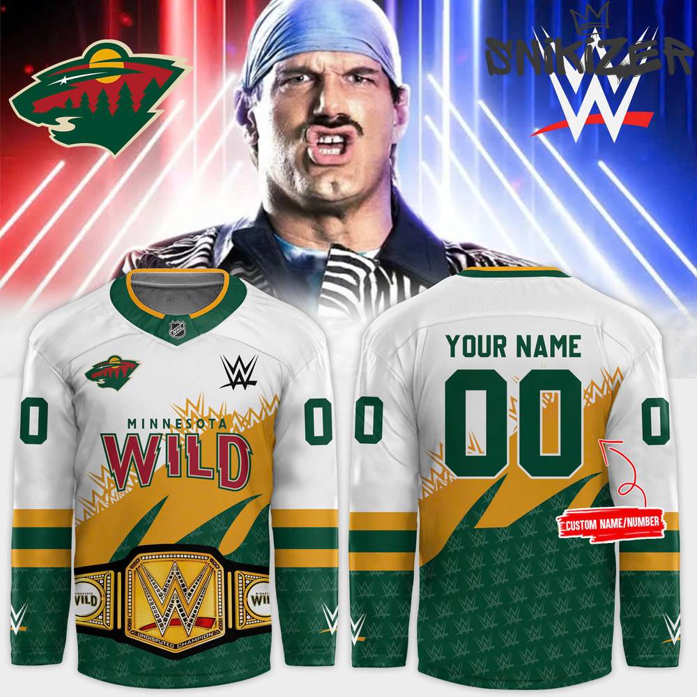 Minnesota Wild x 2024 WWE Night Hockey Jersey Minnesota Wild x 2024 WWE Night Hockey Jersey