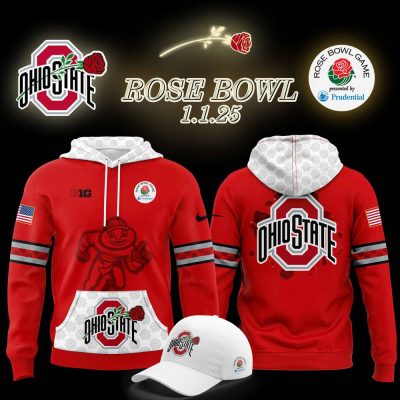 Ohio State Buckeyes x Rose Bowl Game Red Hoodie Pants Cap